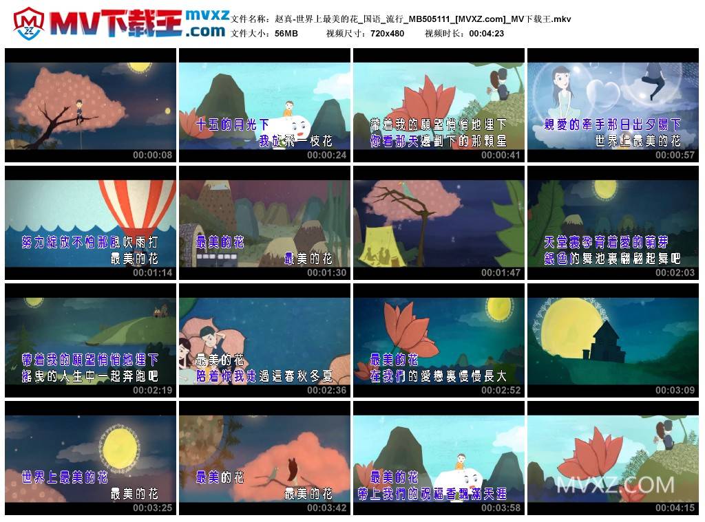 赵真-世界上最美的花_国语_流行_MB505111